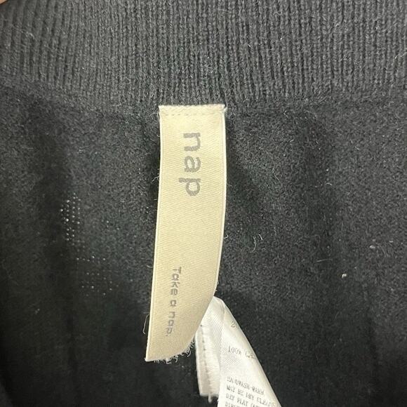 NAP Loungewear Fit-Midi 100% Cashmere Joggers Womens M Medium Black $299 - Picture 5 of 7